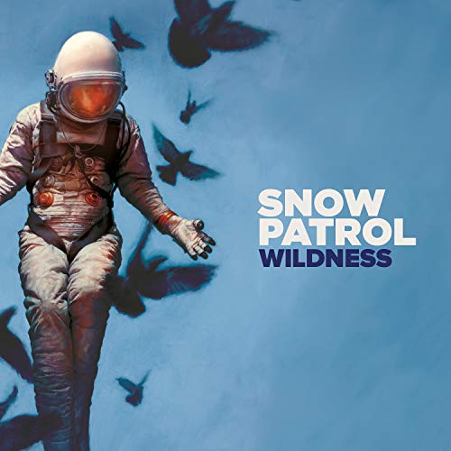 Snow Patrol’s “Wildness” album cover: astronaut figure with flying birds.