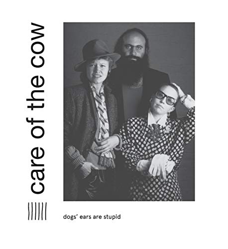 Black and white album cover with three men posing in a square image.