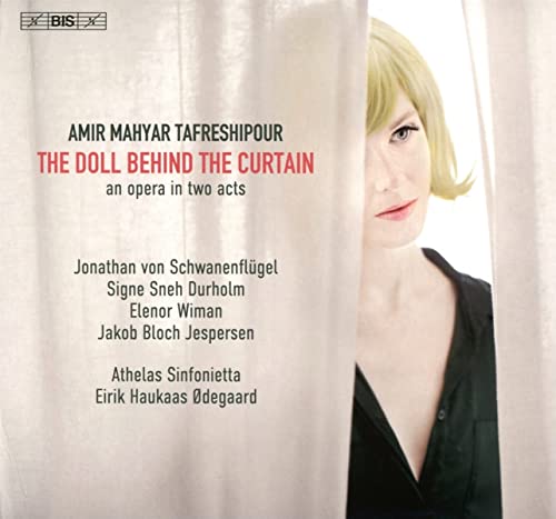 CD cover for opera "The Doll Behind The Curtain" featuring a woman.