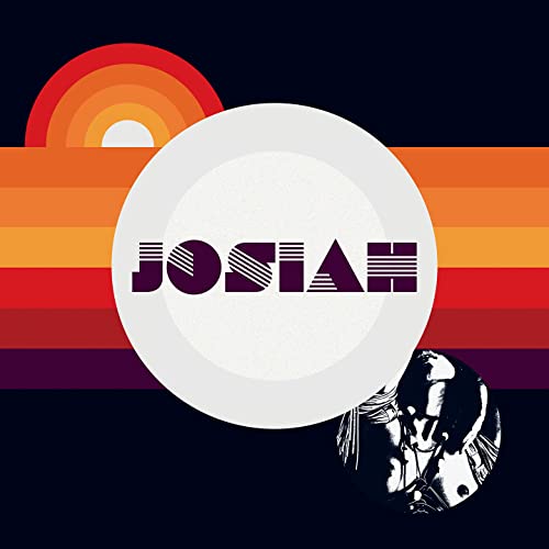 Album cover for "Josiah" with a sunset and portrait image.