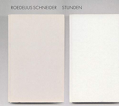 White CD case for "Roedelius Schneider - Stunden" album, side view.