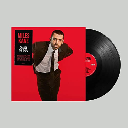 Miles Kane album “Change the Show” vinyl record with red cover art.