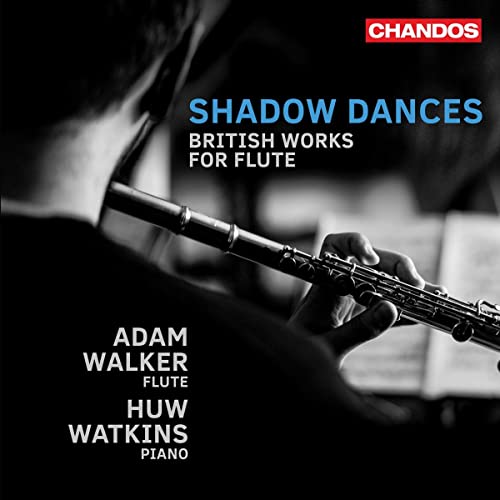 CD cover: hands playing a flute, with text "Shadow Dances.