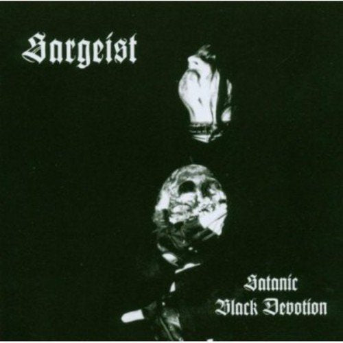 Black and white album cover featuring two figures with obscured faces.