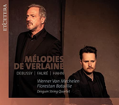 CD cover featuring portraits of two men and text: “Mélodies De Verlaine.”