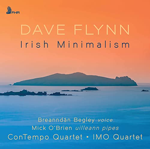 CD cover for Dave Flynn’s “Irish Minimalism” featuring a coastal landscape.