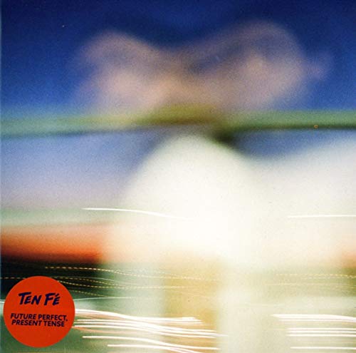 CD cover for Ten Fé’s “Future Perfect, Present Tense” with abstract art.