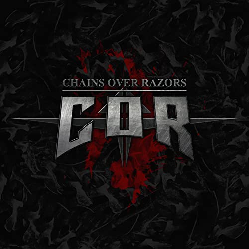 Dark album cover with metallic “COR” logo and red splatter effect.