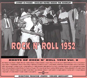 CD cover for “Roots of Rock N’ Roll 1952 Vol. 8” with dancers.