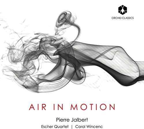 CD cover with abstract smoke image and text “Air in Motion”.