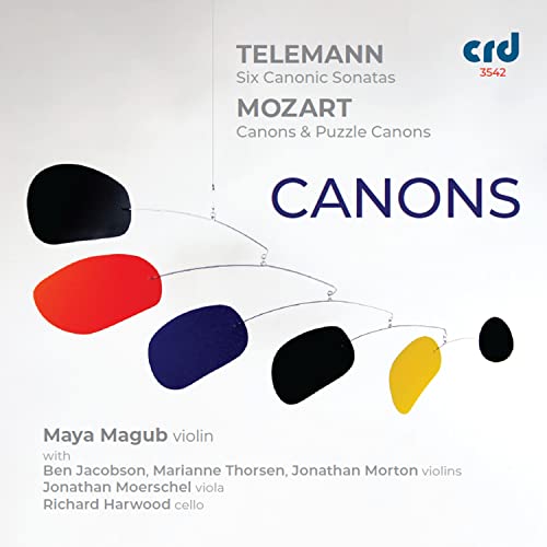 CD cover with abstract mobile sculpture and composers’ names.