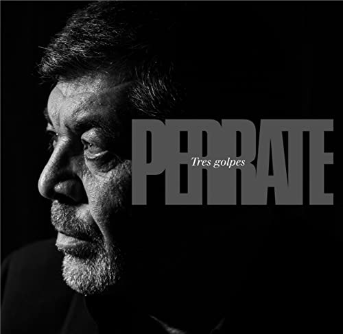 Black and white portrait of a man with album title "Perrate.