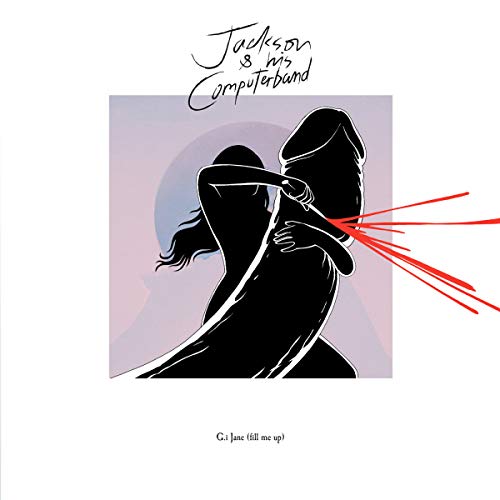 Record cover: Silhouette of two figures embracing, red lines radiating outward.