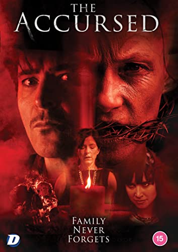 DVD cover art for The Accursed featuring faces in red tones and a candle.