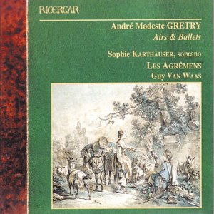 Compact disc cover with green background and 18th-century scene illustration.