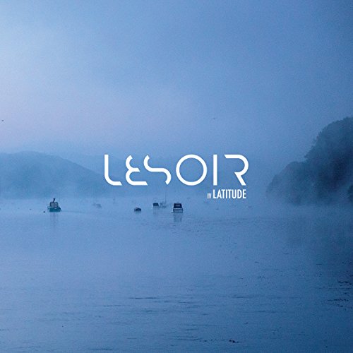 CD cover for Lesoir’s “Latitude” with a misty lake scene.