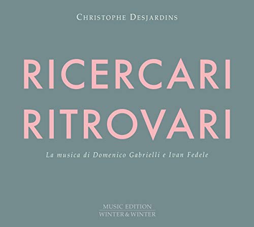 A CD cover with a green background and large pink text "Ricercari & Ritrovari".