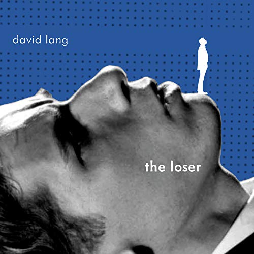 CD cover for David Lang’s “The Loser” with face and silhouette.