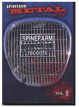 "Dark blue DVD cover with metal grill and 'Spinefarm Records' text."