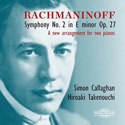 CD cover featuring a portrait of Sergei Rachmaninoff and text details.