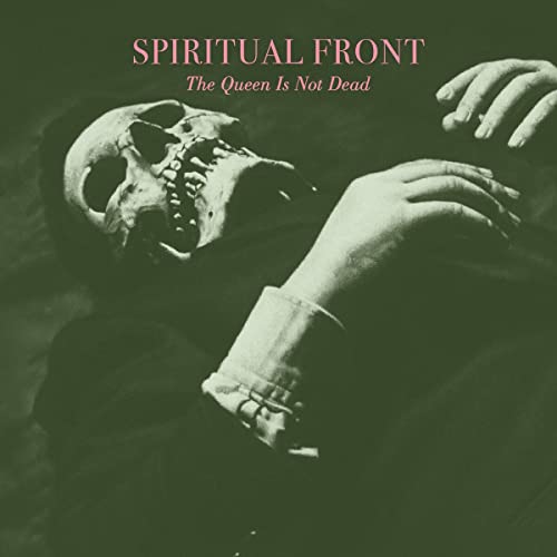 CD cover: skull with hands, dark green background, text “Spiritual Front”.