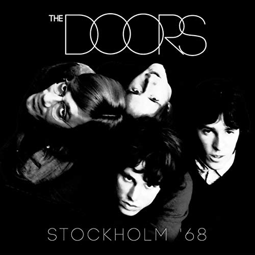 Black and white album cover featuring The Doors band members.