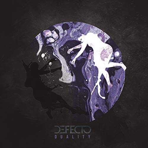Album cover showing a circular purple marble pattern with black and white human silhouettes.