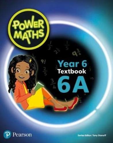 The image is a textbook cover with a cartoon girl and math-related elements. Alt text: Cartoon girl sitting with books on a blue background with math symbols.