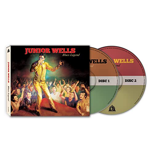 Junior Wells "Blues Legend" CD with case and two discs.