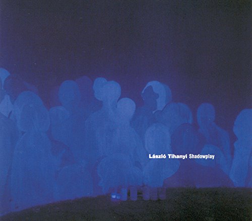 Blue abstract painting of shadowy figures, with album title text.