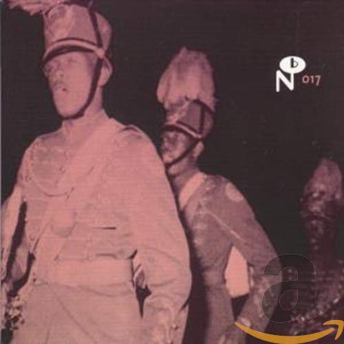 Pink-toned CD cover featuring two figures in military-style hats.