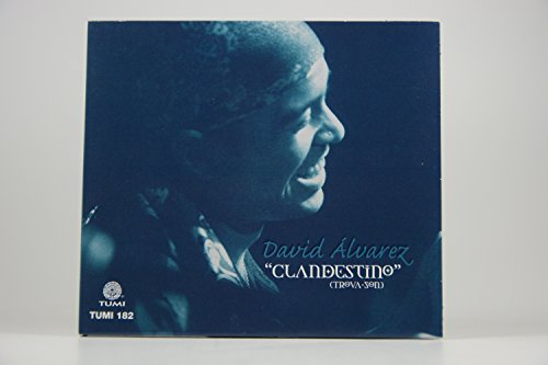 CD cover featuring a portrait of David Alvarez in blue tones.