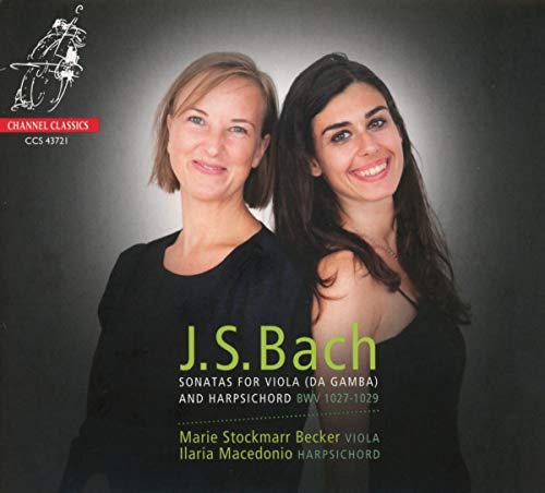 CD cover featuring two smiling women and text “J.S. Bach”.