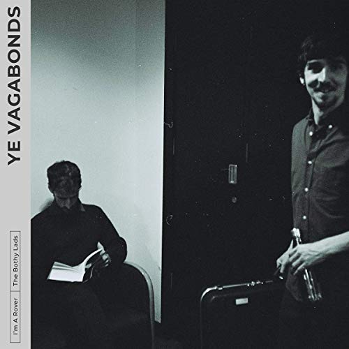Black and white vinyl album cover featuring two men, one holding a trumpet.