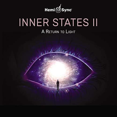 CD cover: an eye containing a galaxy and a small figure.