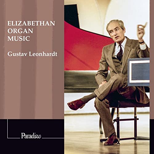 CD cover featuring Gustav Leonhardt, a man seated with an organ visible.