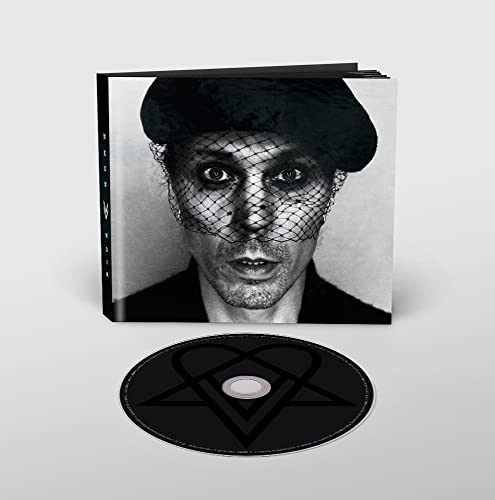 CD case with black and white portrait of a veiled person.
