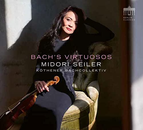 CD cover featuring violinist Midori Seiler in a dark dress.