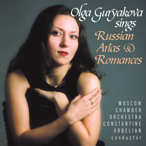 CD cover featuring portrait of Olga Guryakova, Russian Arias & Romances.