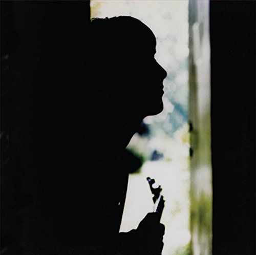Silhouette of a man holding a small bird, with a blurred background.