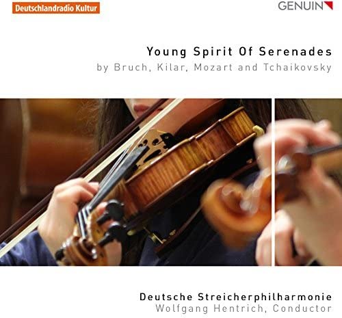 CD cover featuring a close-up of a violinist playing, with text details.