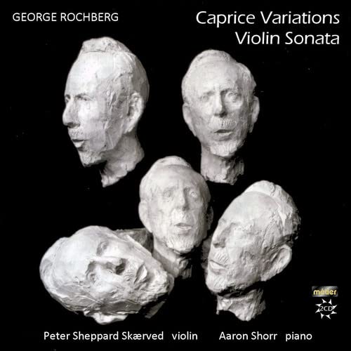 CD cover featuring sculpted faces and text: Rochberg Caprice Variations.