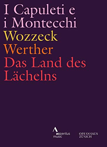 DVD cover for Operas - Opernhaus Zurich, featuring opera titles in gold text.