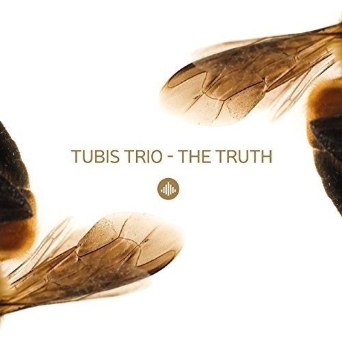 "CD cover with 'Tubis Trio - The Truth' text and bee wings on white background."