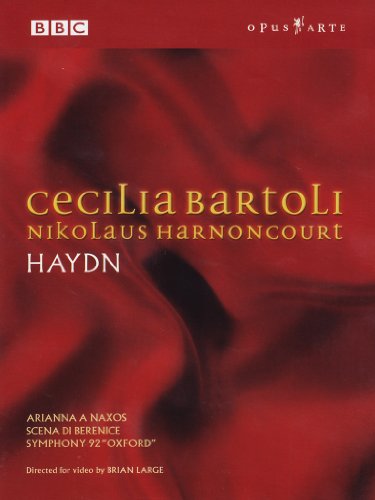 Red DVD cover with yellow and white text, featuring Cecilia Bartoli's name prominently.