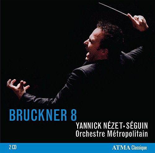 CD cover with conductor in black, blue and white text on black background.