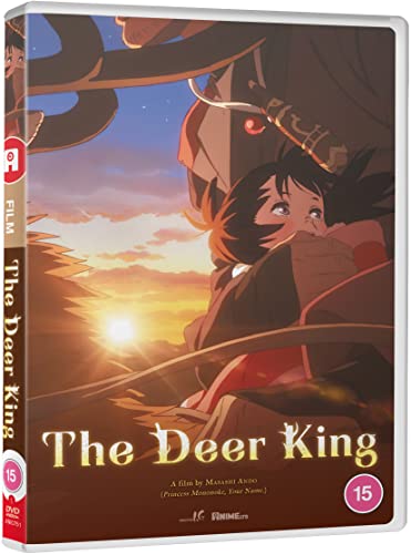DVD cover for "The Deer King" anime film, showing two characters.