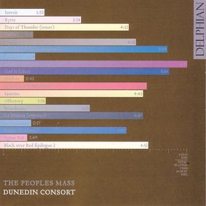 Brown CD cover with tracklist and "Dunedin Consort" text at the bottom left.