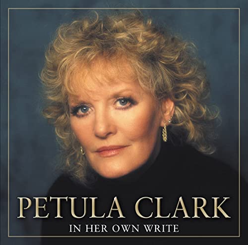 Petula Clark album cover, portrait of a woman with curly hair.