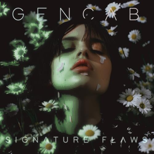 CD cover: woman’s face obscured by flowers and digital distortion.